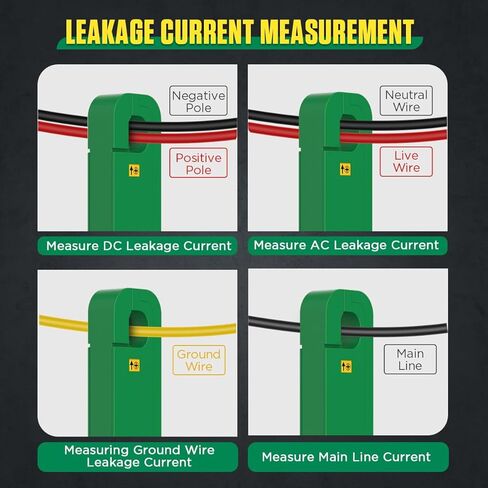 المشبك متر 0mA ~ 60A AC / DC أمبير المشبك متر السيارات تتراوح AC DC الحالي متر التبديل التلقائي AC / DC أمبير متر رقمي المشبك المتعدد مع شاشة LCD بإضاءة خلفية، 99 مجموعات تخزين / عقد البيانات، إيقاف التشغيل التلقائي in Kuwait