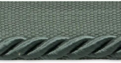 Emmerson 1/4" Twisted Lip Cord Trim, Versatile Trim for DIY Crafts, Picture Frames, Home Decor, and Fashion Items, 5-Yard Cut, Black in Saudi Arabia