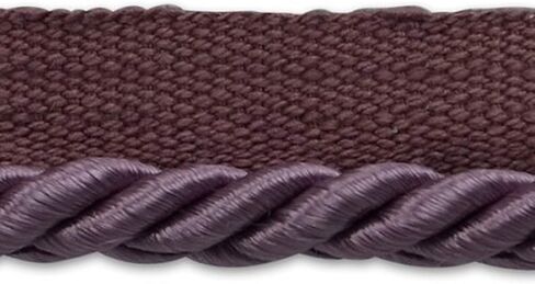 Emmerson 1/4" Twisted Lip Cord Trim, Versatile Trim for DIY Crafts, Picture Frames, Home Decor, and Fashion Items, 5-Yard Cut, Black in Saudi Arabia