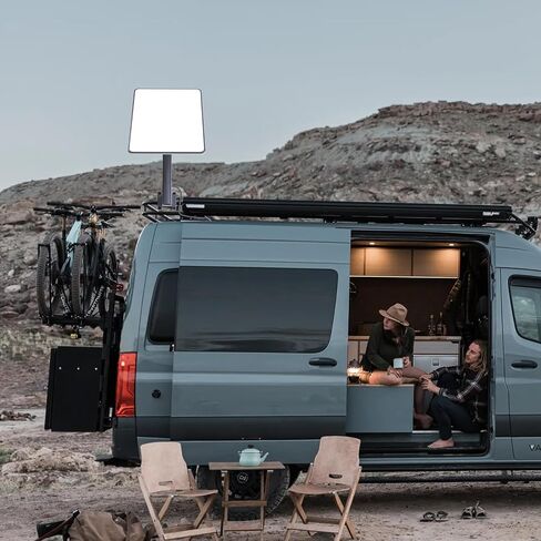 Starlink RV Ladder Mount, EDUP LOVE Starlink Roof Rack Mount, Starlink Pole Mount, Starlink Internet Kit Satellite with Pipe Adapter for RV, Load-Bearing 200lbs, Installation Range 0.8-1.97" in Saudi Arabia