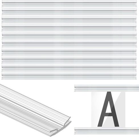 10 Pcs 90 Inch Track for Flexible Plastic Sign Letters Clear Plastic Letter Board Track for Marquee Letters Fit for 5 Inch 7 Inch and 9 Inch Flexible Panels in Saudi Arabia