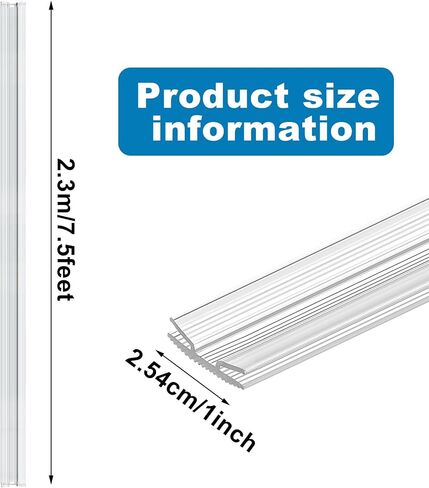 10 Pcs 90 Inch Track for Flexible Plastic Sign Letters Clear Plastic Letter Board Track for Marquee Letters Fit for 5 Inch 7 Inch and 9 Inch Flexible Panels in Saudi Arabia