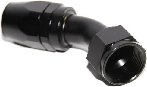 أسود -16AN AN16 محول نهاية خرطوم من الألومنيوم المؤكسد أنثى إلى دوار للزيت/الوقود/الماء/السوائل/خط الهواء/المقاييس/أنبوب خرطوم (90 درجة) in Kuwait