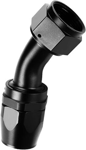 أسود -16AN AN16 محول نهاية خرطوم من الألومنيوم المؤكسد أنثى إلى دوار للزيت/الوقود/الماء/السوائل/خط الهواء/المقاييس/أنبوب خرطوم (90 درجة) in Kuwait