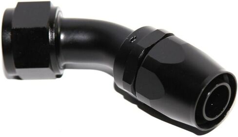 أسود -16AN AN16 محول نهاية خرطوم من الألومنيوم المؤكسد أنثى إلى دوار للزيت/الوقود/الماء/السوائل/خط الهواء/المقاييس/أنبوب خرطوم (90 درجة) in Kuwait