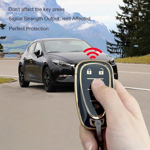 Key Fob Cover for Chevy Blazer Traverse Equinox Malibu Camaro - Soft TPU Key Case Shell Protection for Chevrolet Cruze Sonic Tahoe Trax Volt Bolt Key Fob Shell with Keychain (Pack of 2) in Kuwait