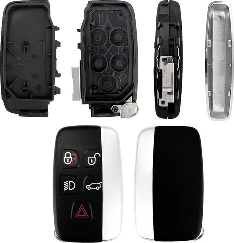 مجموعة غطاء غطاء Key Fob مناسبة لسيارة Land Rover Range Rover - حافظة بديلة عن بعد للدخول بدون مفتاح تناسب Evouge Discovery Sport Velar LR2 LR4 Jaguar XF XJ XJL XE Key Fob (حزمة من 2) in Kuwait