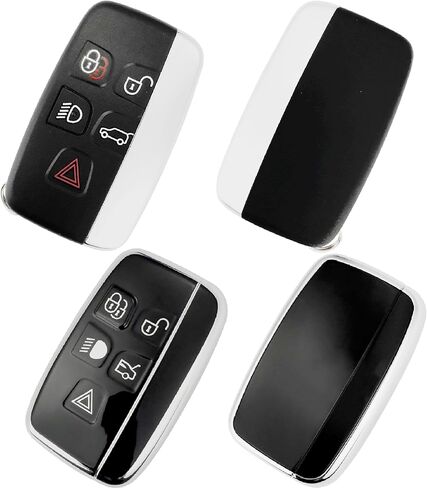 مجموعة غطاء غطاء Key Fob مناسبة لسيارة Land Rover Range Rover - حافظة بديلة عن بعد للدخول بدون مفتاح تناسب Evouge Discovery Sport Velar LR2 LR4 Jaguar XF XJ XJL XE Key Fob (حزمة من 2) in Kuwait