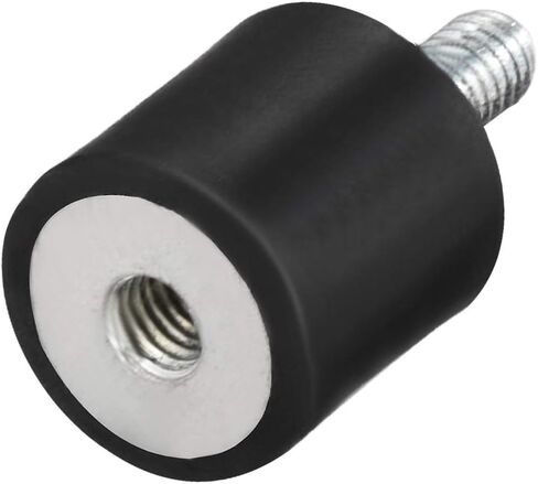 uxcell M4 Male Female Rubber Mounts, Shock Absorber, for Motor Generator Compressor Garage Reverse Osmosis Pump Impact Air Generator Car Bobbins, D10mmxH15mm 4pcs in Saudi Arabia