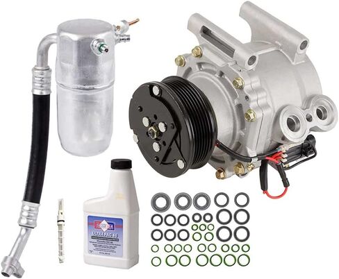 AC Compressor & A/C Kit For Chevy Trailblazer GMC Envoy Buick Rainier Saab 9-7x Isuzu Ascender Olds Bravada 4.2L - BuyAutoParts 60-80265RK New in Saudi Arabia