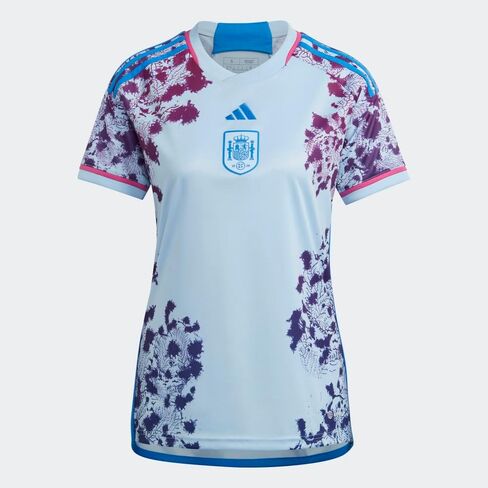 قميص أديداس أسبانيا النسائي خارج أرضه كأس العالم 2023 (الولايات المتحدة، ألفا، متوسط، عادي، عادي) in Kuwait