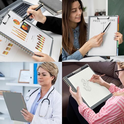 حافظة حافظة JARLINK مع مفكرة قابلة لإعادة الملء لحجم الحروف (11 بوصة × 8.5 بوصة)، فواصل ملونة 5 علامات تبويب مع تخزين 10 جيوب، حافظة متعددة الاستخدامات لمخطط مكتب المدرسة، رخام أزرق in Kuwait