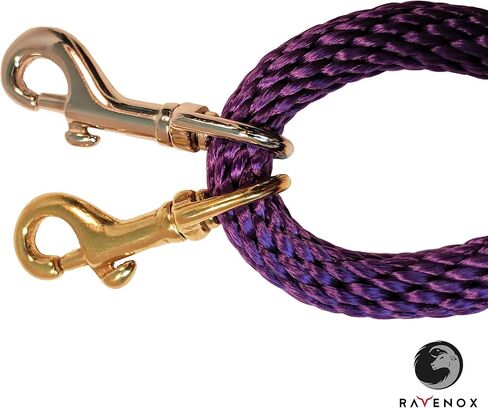 Ravenox Snap Hooks Heavy Duty |(Solid Brass)(3/8" x 2-Pack) | 3/8-inch Swivel Snaps | Keychain Clip with Eye Bolt | Swivel Hook, Bolt Snap for Scuba, Flagpoles, Horse Leads, Leashes | Rope Hardware in Saudi Arabia