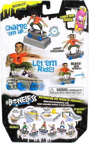 NSI Toys #Boneless لعبة صغيرة مشحونة للغاية لوح تزلج مع شخصية متزلج يمكن وضعها in Saudi Arabia