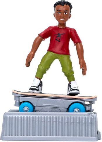 NSI Toys #Boneless لعبة صغيرة مشحونة للغاية لوح تزلج مع شخصية متزلج يمكن وضعها in Saudi Arabia