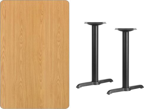 Flash Furniture سطح طاولة مستطيل الشكل مقاس 30 بوصة × 48 بوصة مع قواعد ارتفاع الطاولة مقاس 5 بوصة × 22 بوصة in Saudi Arabia