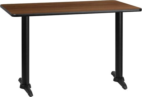 Flash Furniture سطح طاولة مستطيل الشكل مقاس 30 بوصة × 48 بوصة مع قواعد ارتفاع الطاولة مقاس 5 بوصة × 22 بوصة in Saudi Arabia