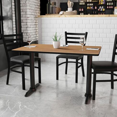 Flash Furniture سطح طاولة مستطيل الشكل مقاس 30 بوصة × 48 بوصة مع قواعد ارتفاع الطاولة مقاس 5 بوصة × 22 بوصة in Saudi Arabia