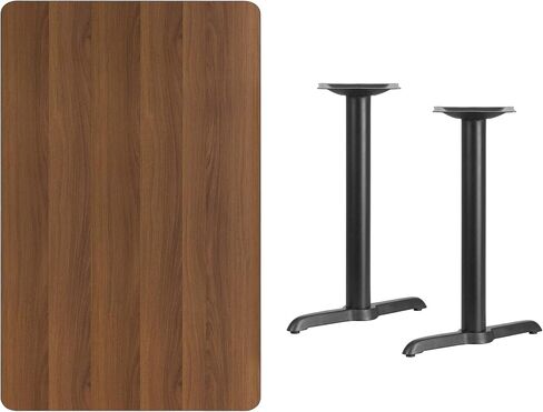 Flash Furniture سطح طاولة مستطيل الشكل مقاس 30 بوصة × 48 بوصة مع قواعد ارتفاع الطاولة مقاس 5 بوصة × 22 بوصة in Saudi Arabia