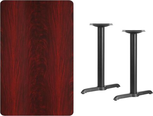 Flash Furniture سطح طاولة مستطيل الشكل مقاس 30 بوصة × 48 بوصة مع قواعد ارتفاع الطاولة مقاس 5 بوصة × 22 بوصة in Saudi Arabia