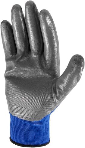 5-Pair Pack Wells Lamont Nitrile Work Gloves | Lightweight, Abrasion Resistant | Large (580LA), Grey in Saudi Arabia