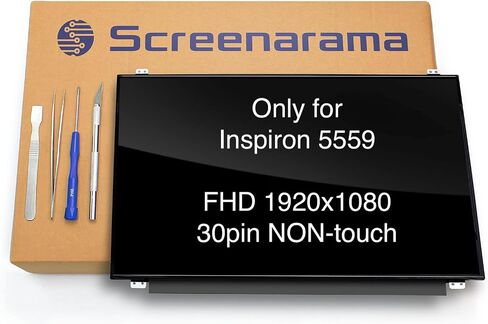 شاشة بديلة جديدة من SCREENARAMA لجهاز Dell Inspiron 5559 HD 40pin Touch 1366x768 OnCell محول رقمي شاشة LCD LED مع أدوات in Saudi Arabia