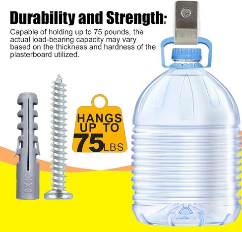 100-Piece 8# Drywall Anchors and Screws Combo Pack - Includes 50 Screws and 50 Plastic Wall Anchors for Sturdy Installation - Heavy Duty Screws and Anchors for Home Improvement in Kuwait