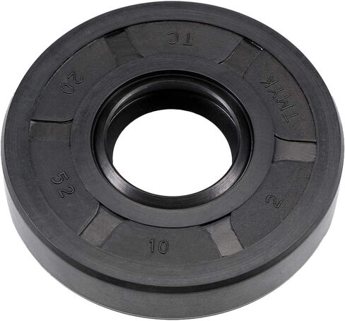 uxcell Oil Seal, TC 20mm x 40mm x 8mm Nitrile Rubber Cover Double Lip with Spring for Bearing Shaft, Black Pack of 1 in Saudi Arabia
