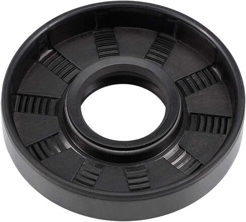 uxcell Oil Seal, TC 20mm x 40mm x 8mm Nitrile Rubber Cover Double Lip with Spring for Bearing Shaft, Black Pack of 1 in Saudi Arabia