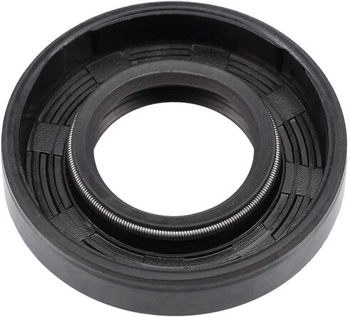 uxcell Oil Seal, TC 20mm x 40mm x 8mm Nitrile Rubber Cover Double Lip with Spring for Bearing Shaft, Black Pack of 1 in Saudi Arabia