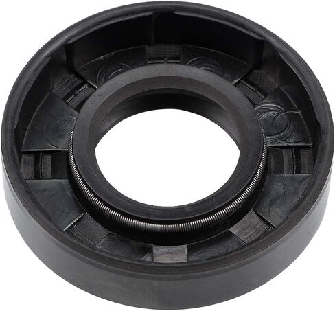 uxcell Oil Seal, TC 20mm x 40mm x 8mm Nitrile Rubber Cover Double Lip with Spring for Bearing Shaft, Black Pack of 1 in Saudi Arabia