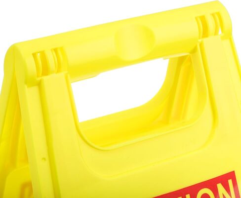 4 Pack Caution Wet Floor Sign, 24 Inch Slippery When Wet Sign, 2 Sided Bilingual Folding A-Frame Sign for Commercial Use, Yellow in Saudi Arabia