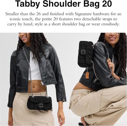 Coach Tabby Shoulder Bag 20, Black in Saudi Arabia