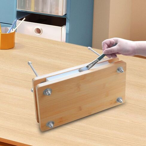 مجموعة أدوات ضغط الزهور الكبيرة، تجليد كتب بالضغط على الكتب، تصميم لوحة ضغط يدوية من الخشب الصلب وقاعدة مضادة للانزلاق لتجليد الكتب يدويًا وضغط الزهور in Kuwait