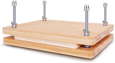 11.6 x 8in Book Press Bookbinding,Bamboo Wood Press for Book Binding,Portable Bookbinding Press for Handmade Bookbinding Tool in Kuwait