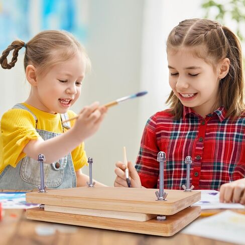 11.6 x 8in Book Press Bookbinding,Bamboo Wood Press for Book Binding,Portable Bookbinding Press for Handmade Bookbinding Tool in Kuwait