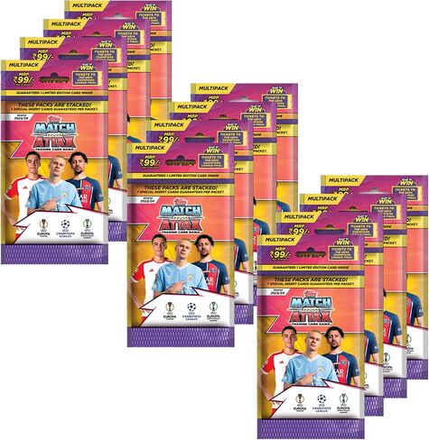 UEFA Champions League Match Attax 23/24 Trading and Collectible Card Game (Multipack Pack - Pack of 12) in Saudi Arabia