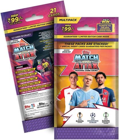 UEFA Champions League Match Attax 23/24 Trading and Collectible Card Game (Multipack Pack - Pack of 12) in Saudi Arabia