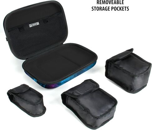 USA GEAR Square Terminal Case Compatible with Square Terminal Cash Register, Square Terminal Printer Paper, and Card Reader Accessories - Water Resistant Exterior and 3 Removable Pouches - Black in Kuwait
