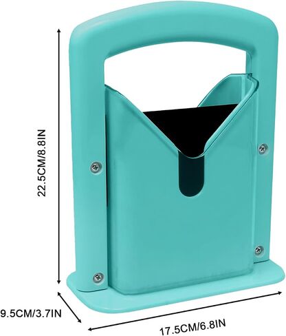 Bagel Slicer, Safety Handle，Bagel Cutter Stainless Steel (Aqua Sky) in Saudi Arabia