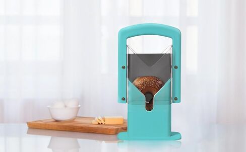 Bagel Slicer, Safety Handle，Bagel Cutter Stainless Steel (Aqua Sky) in Saudi Arabia