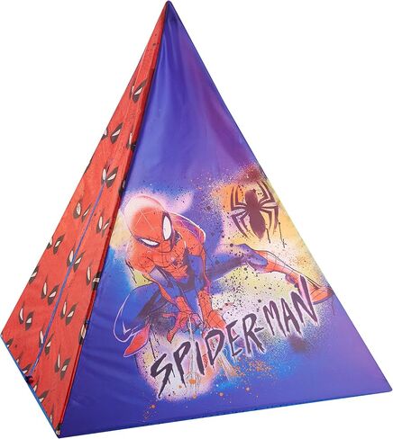 Idea Nuova Spiderman 4 Piece Tee Pee Slumber Set with Pillow and String Lights in Saudi Arabia