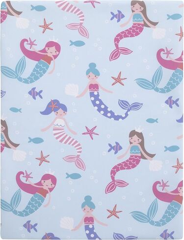 Everything Kids Mermaid, Seashell, Star Fish Aqua, Lavender and Pink Preschool Nap Pad Sheet in Saudi Arabia