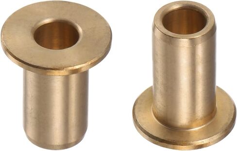 2 قطعة كم محمل شفة 8 مللي متر تتحمل 12 مللي متر OD 25 مللي متر طول 2 مللي متر سمك الشفة البرونزية جلبة البطانات ذاتية التشحيم كم للمعدات الصناعية in Kuwait