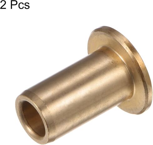 2 قطعة كم محمل شفة 8 مللي متر تتحمل 12 مللي متر OD 25 مللي متر طول 2 مللي متر سمك الشفة البرونزية جلبة البطانات ذاتية التشحيم كم للمعدات الصناعية in Kuwait