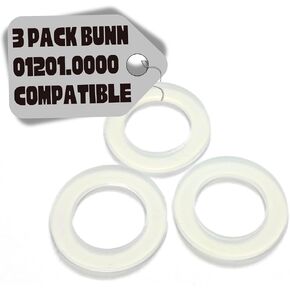 Replacement Silicone Tank Inlet Gasket for Bunn 01201.0000, Compatible with Bunn Slushy and Granita Machines, 1 1/16" Diameter, 3-Pack in Saudi Arabia