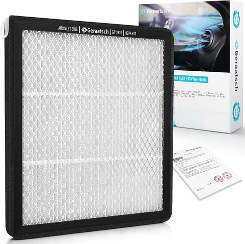 HEPA Cabin Air Filter with Activated Carbon Bean, Certified 99.95% Filtration, CF11819 for Hyundai Santa Fe/Sonata/Azera, Kia Cadenza/Optima/Sedona, GMC Terrain, Chevy Equinox in Saudi Arabia
