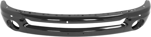 KUAFU Front Bumper Face Bar Compatible with 2003-2010 Dodge Ram 1500 2500 3500 Bumper Cover Impact Bar w/Fog Light Holes Replace for 55077946AA 55077946AB 55077103ABCH1002383 CH1002373 Chrome Silvery in Saudi Arabia