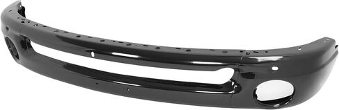 KUAFU Front Bumper Face Bar Compatible with 2003-2010 Dodge Ram 1500 2500 3500 Bumper Cover Impact Bar w/Fog Light Holes Replace for 55077946AA 55077946AB 55077103ABCH1002383 CH1002373 Chrome Silvery in Saudi Arabia