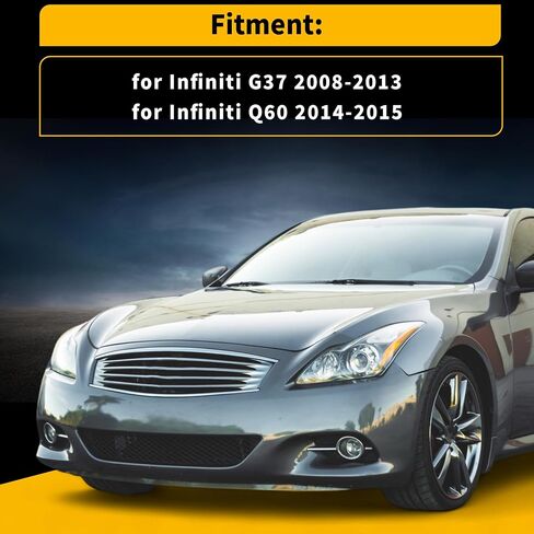 1 زوج قوس المصد الأمامي لإنفينيتي G37 Q60 No.62223JL00A/62222JL00A أبيض يسار يمين سائق جانب الركاب in Saudi Arabia